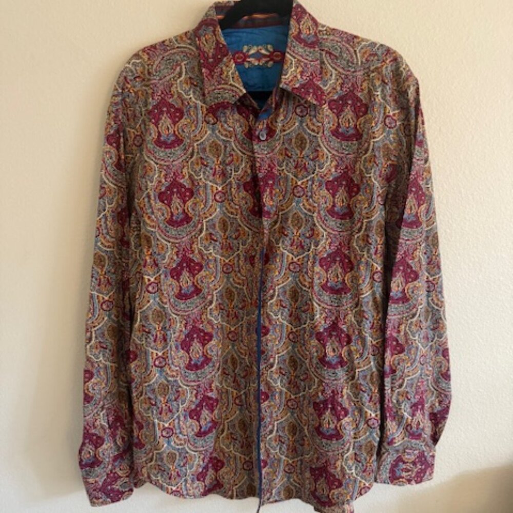 robert graham blazer shirt xl